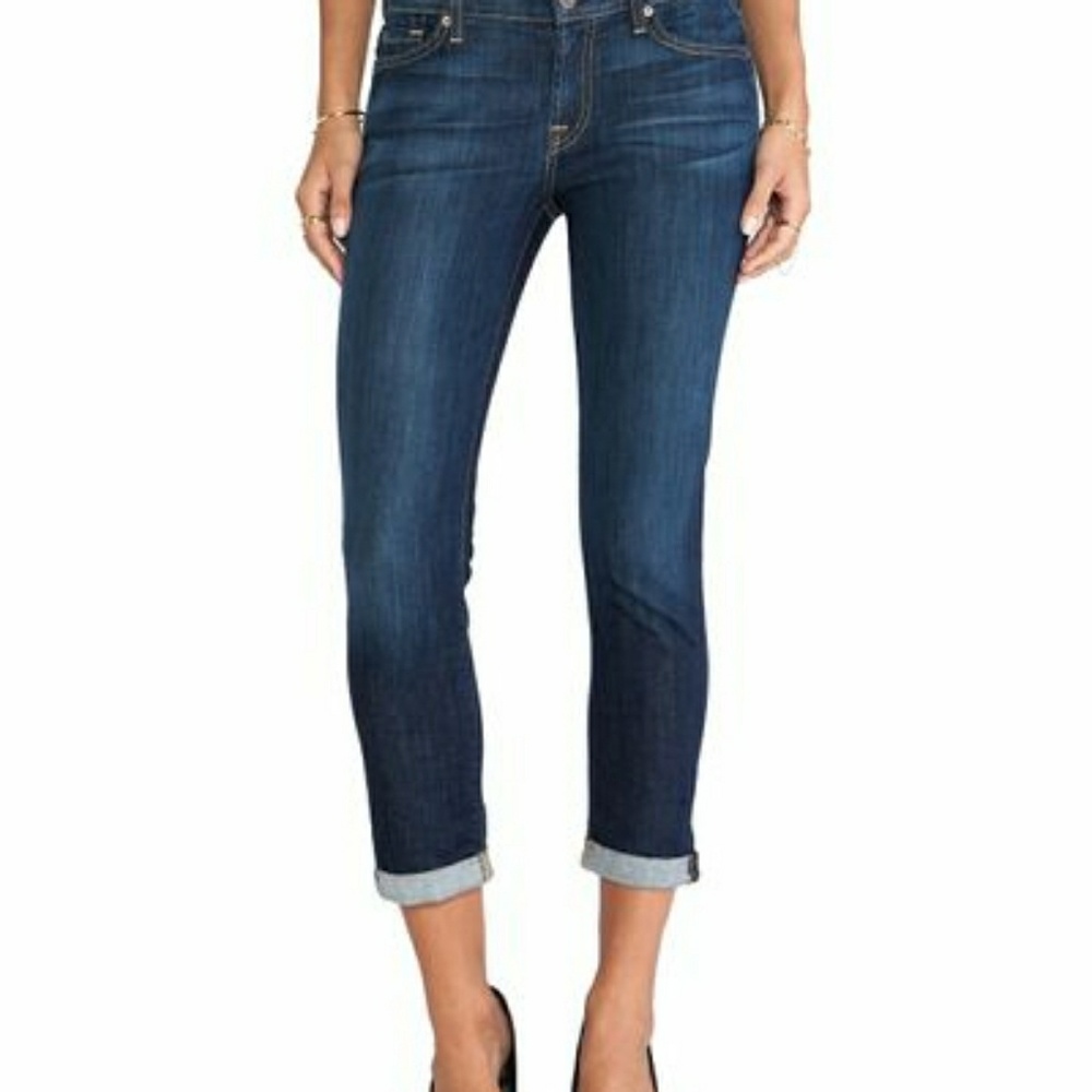 Seven for all mankind skinny crop and roll